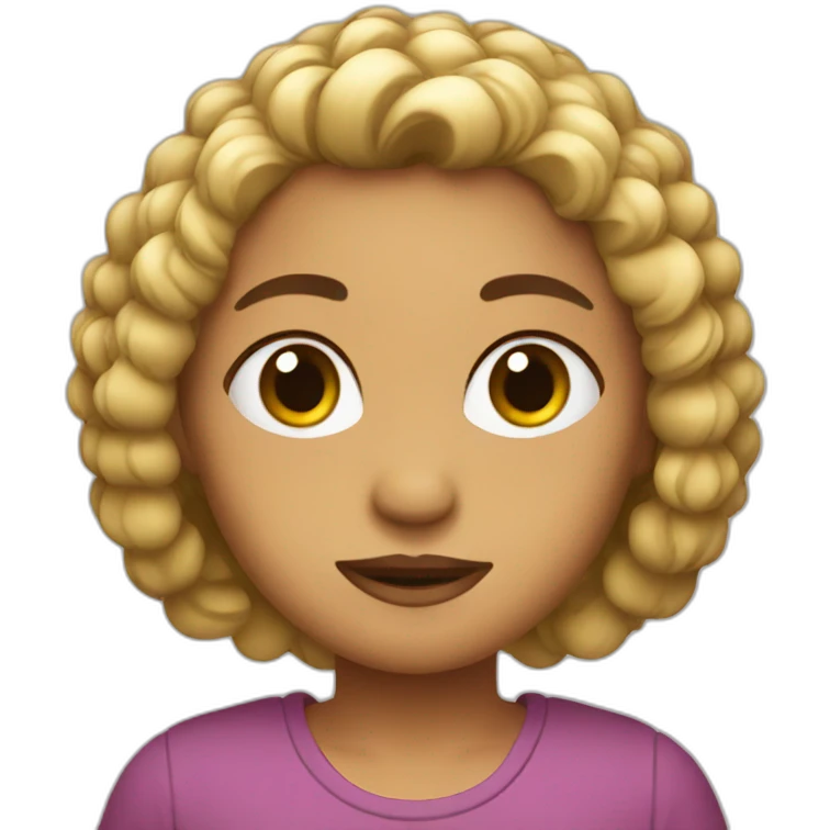 Pili rubia emoji