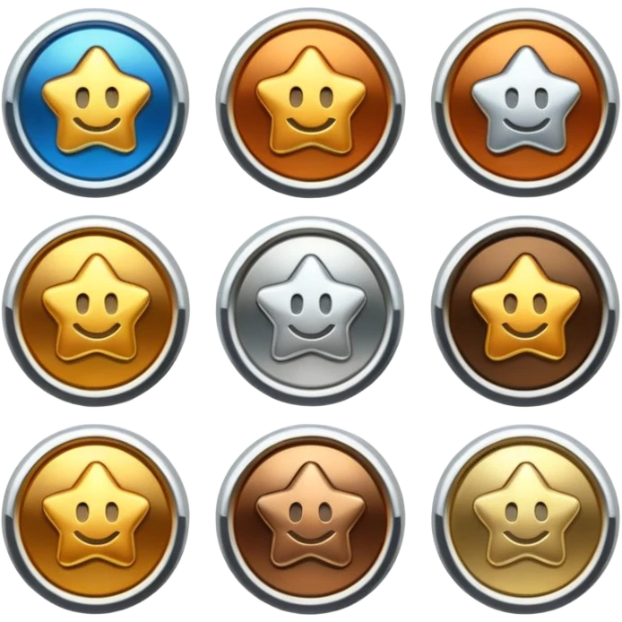 Subscription badges by levels first, second, third emoji