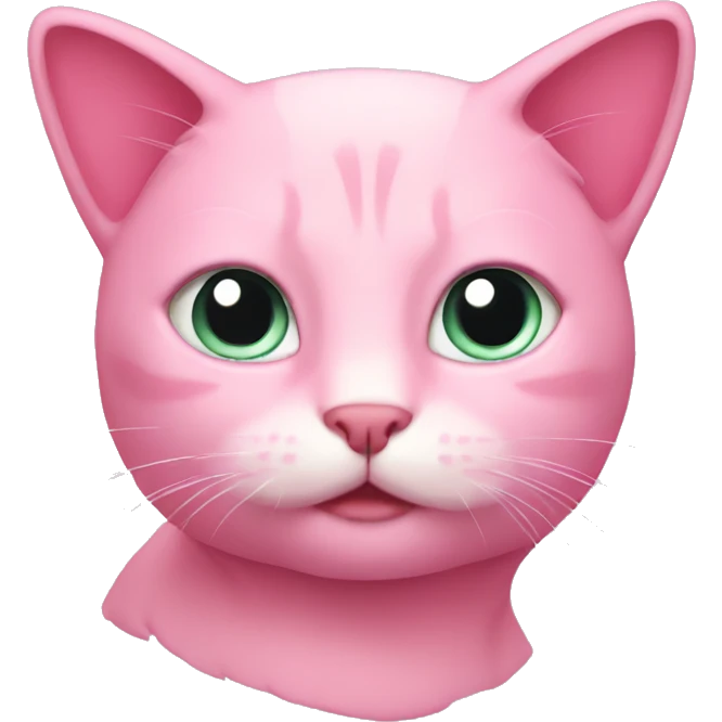Pink cat emoji