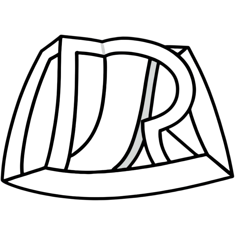 letters BLK in black western font with silver outline emoji