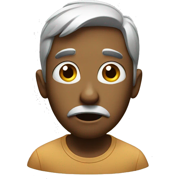 Confused face emoji