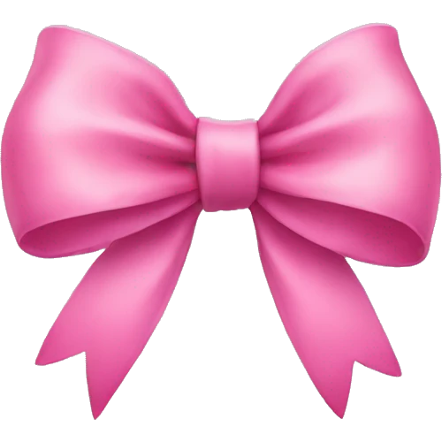 pink bow emoji