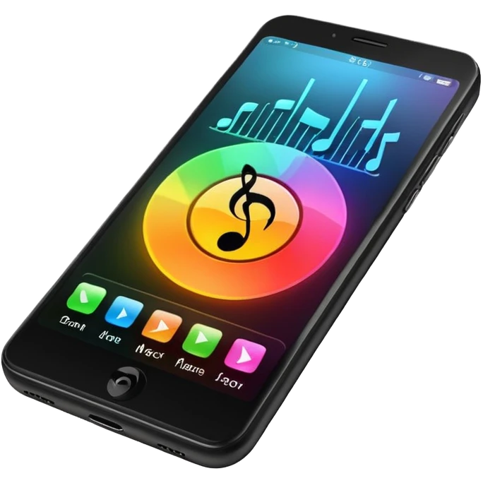 phone with music on the screen








 emoji
