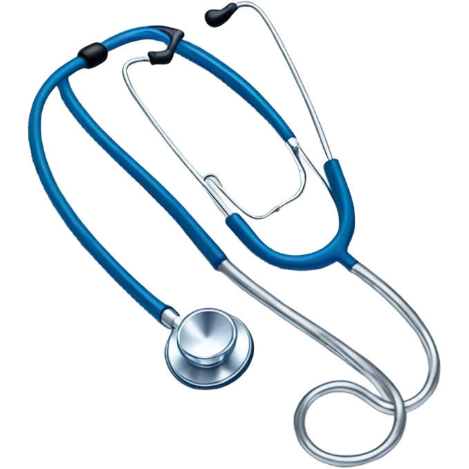Blue stethoscope emoji
