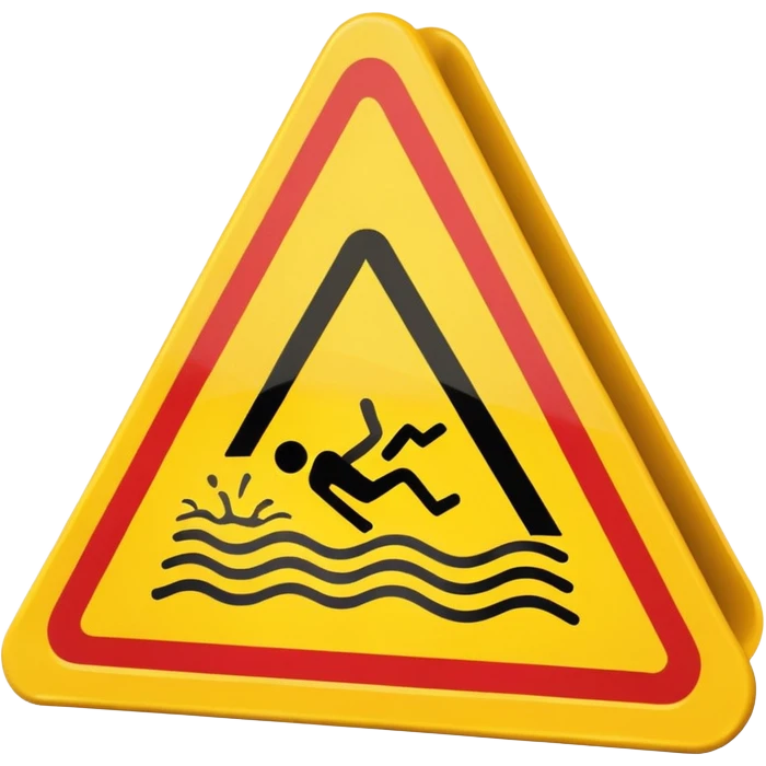 slippery surface sign emoji