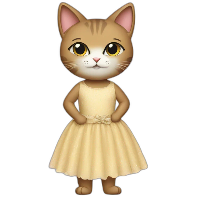 Cat on earth with a dress on emoji