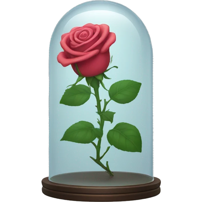 Rose in a glass case emoji