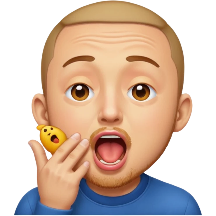 mac miller yawning emoji emoji