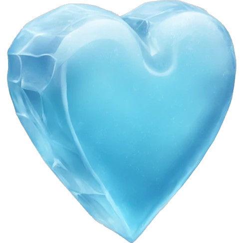 Ice block heart emoji