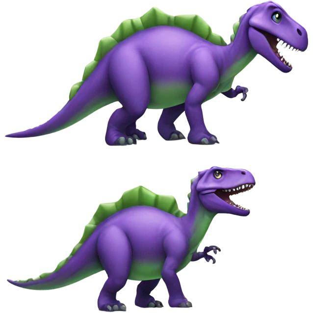 Purple and green dinosaur  emoji