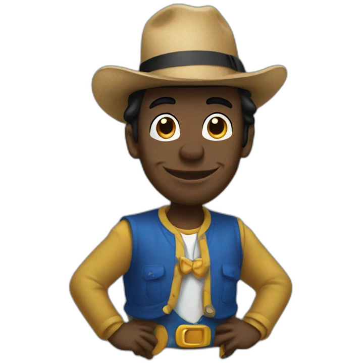 Black Donald duck emoji