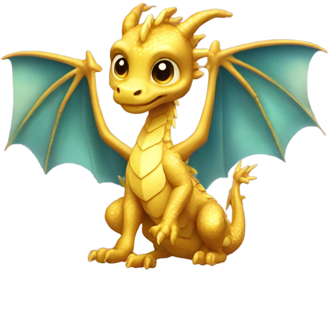 baby golden dragon emoji