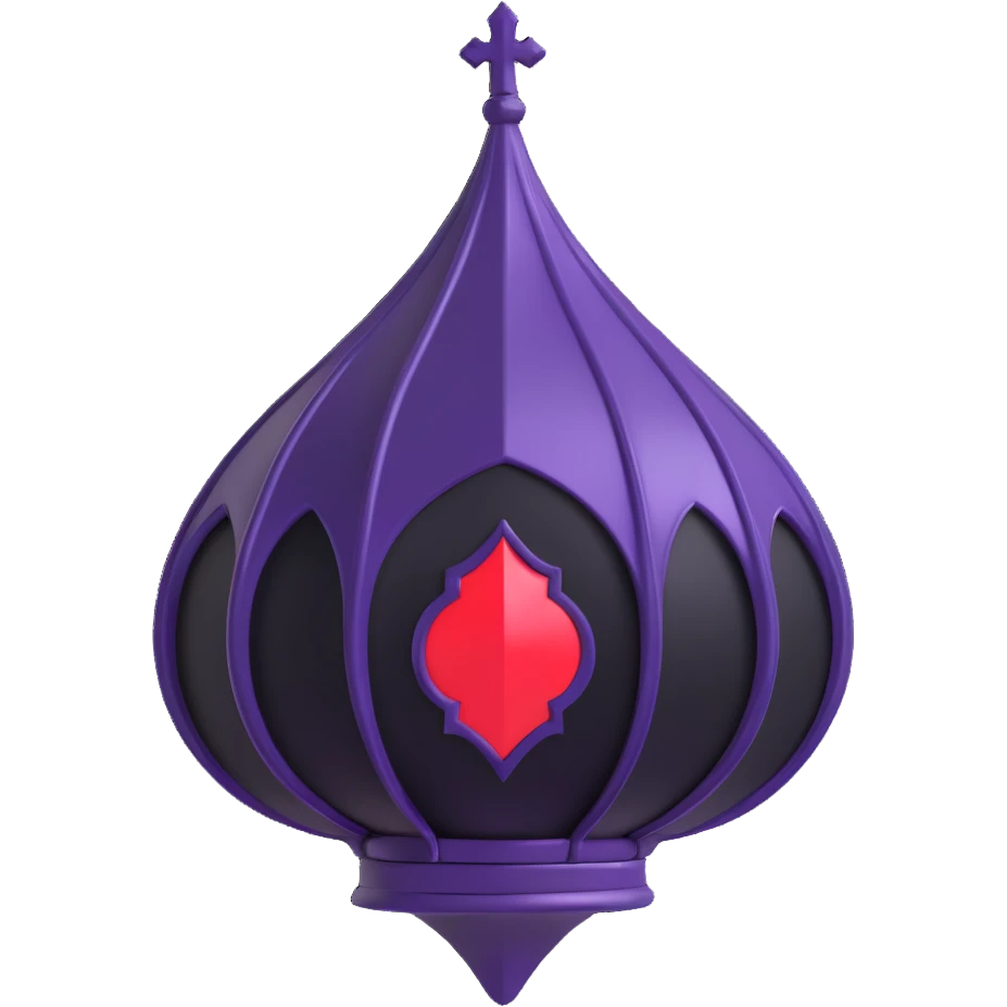 gothic object, dramatic and shiny emoji
