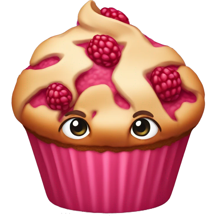raspberry muffin  emoji