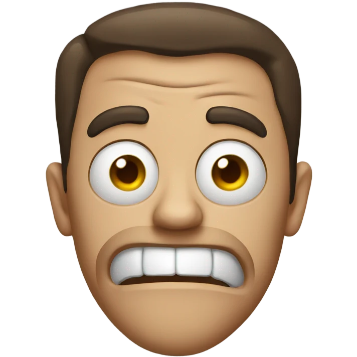 Mad face emoji
