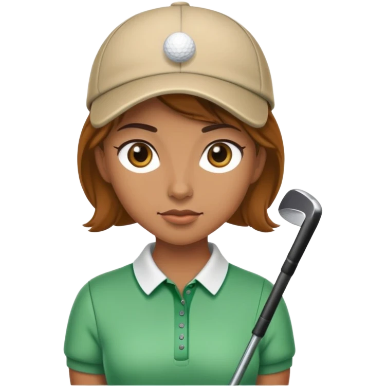 sorayama girl golfing emoji