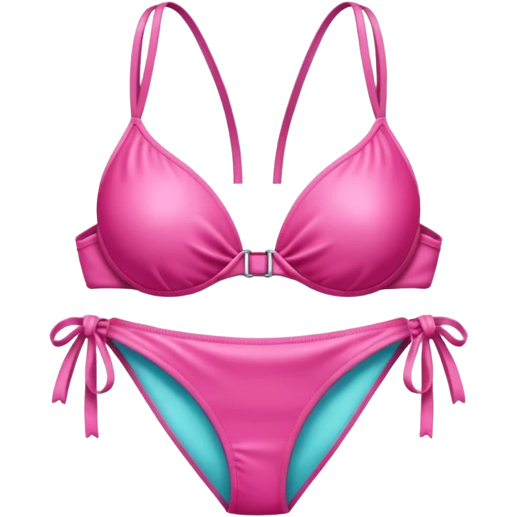 un emoji de un bikini rosa emoji