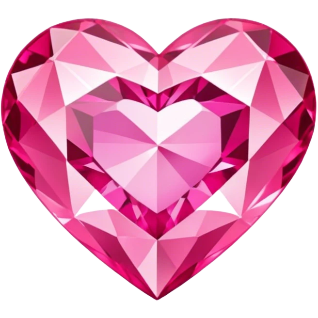 Diamond light pink heart  emoji