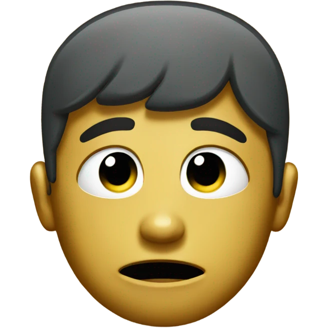 Crying emoji wearing gold t-shirt  emoji