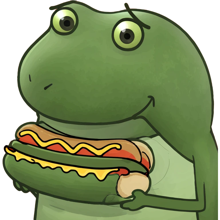 Dick In a hotdog bun emoji
