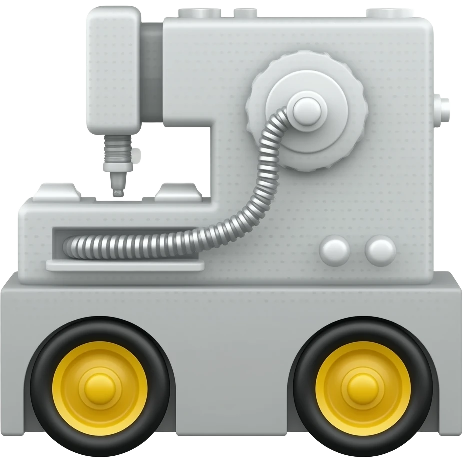 machine on wheels emoji