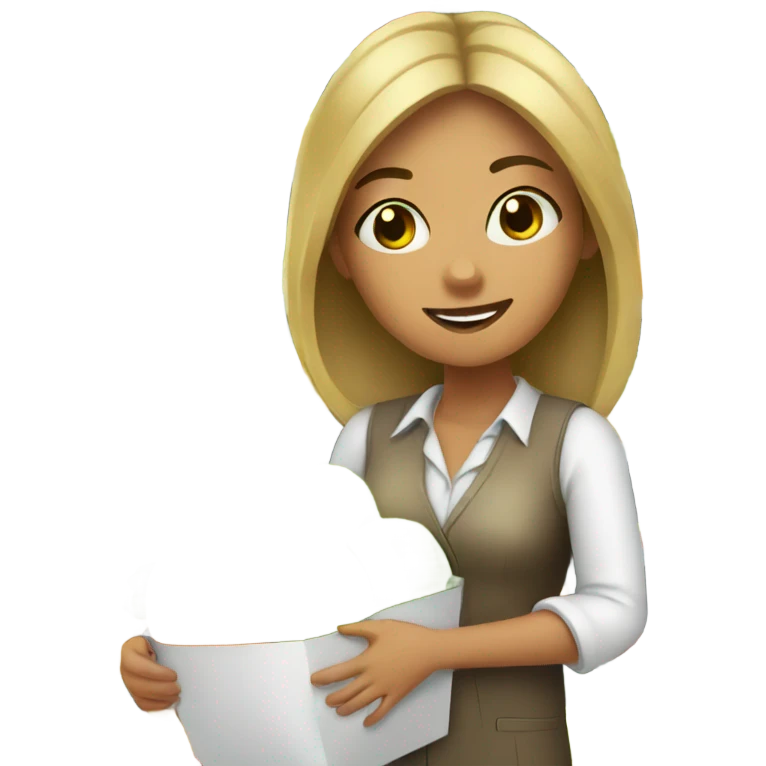 Professional fruit shopper girl emoji