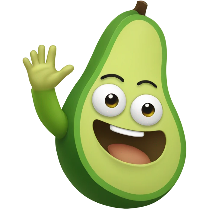 avocado high five emoji