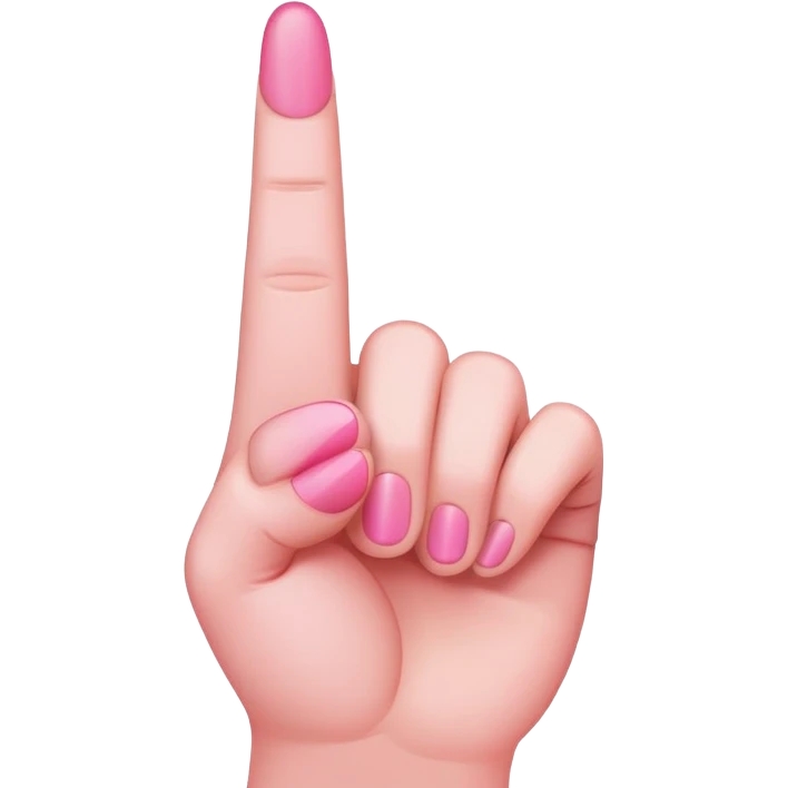 Pink middle finger  emoji