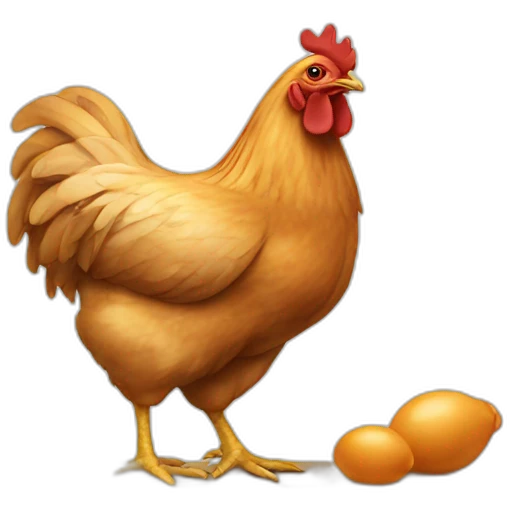 chicken at work emoji