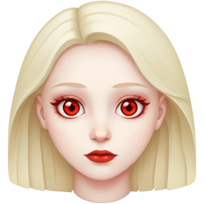 Girl with red eyes  emoji