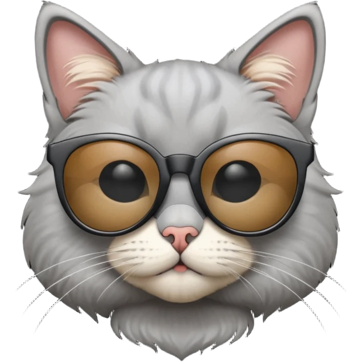 Cat wearing sunglasses emoji