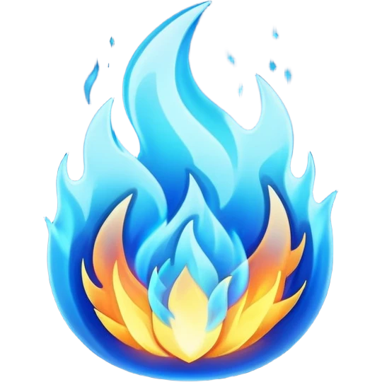 blue fire emoji emoji