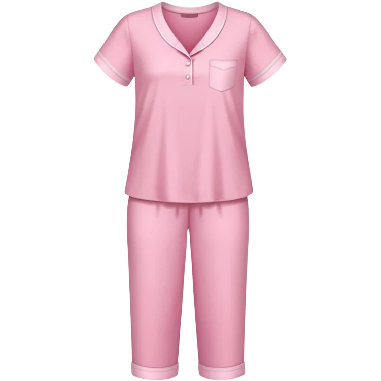 only a pink blouse and pants pijama without a girl, straightened up. Without any person emoji