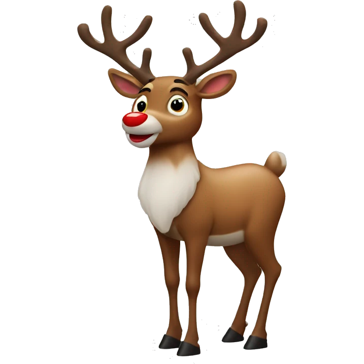 Rudolph reindeer emoji