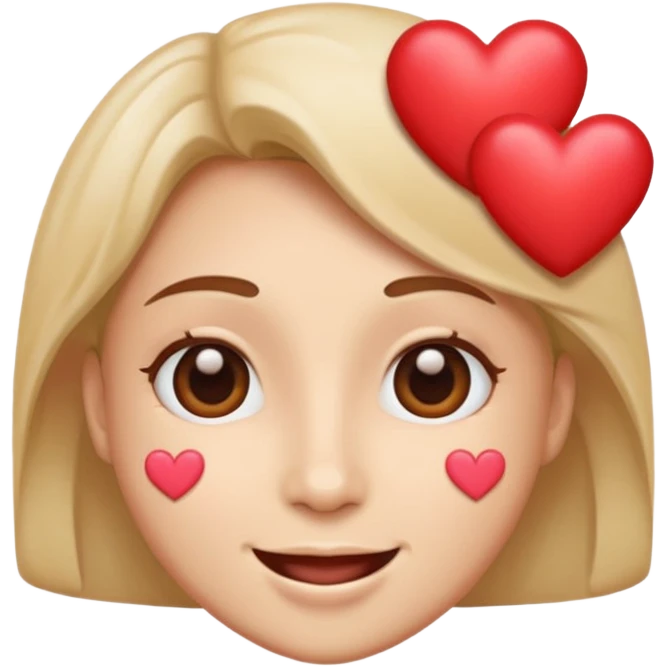 Cara con corazones emoji