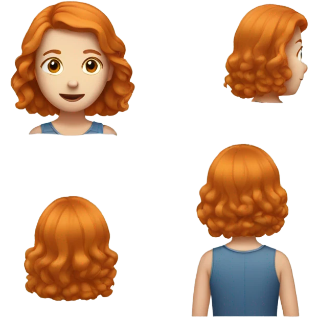 Ginger girl emoji