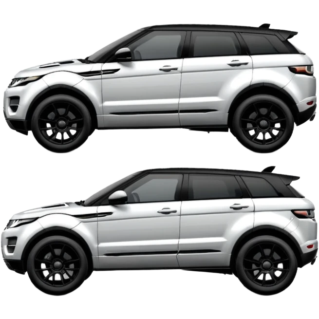 2024 black LandRover evoque with black rims, black trim and black interior  emoji