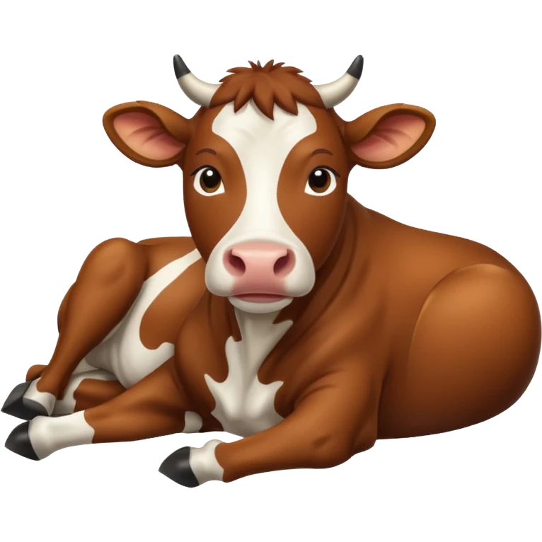 Lying cow emoji