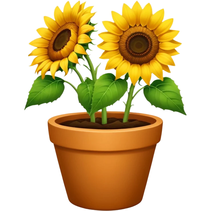 sunflowers pot emoji