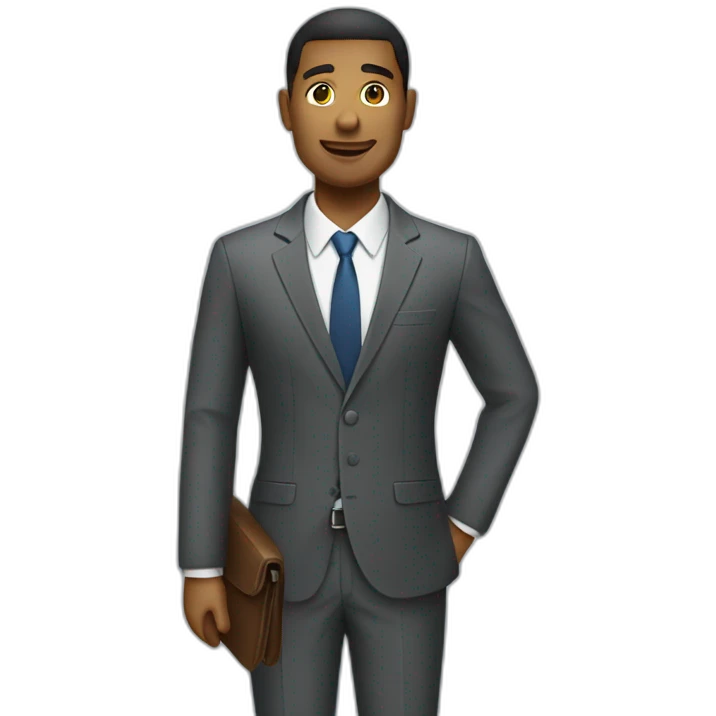 a business trip man emoji