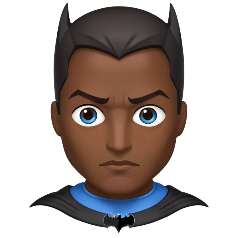 Batman Hispanic blue eyes  emoji