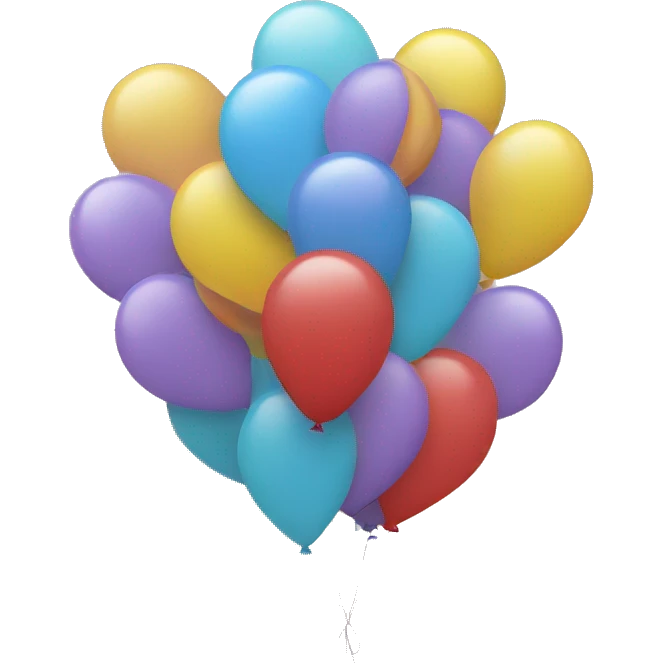 balloons in sky emoji