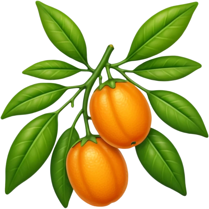 Kumquat foliage emoji