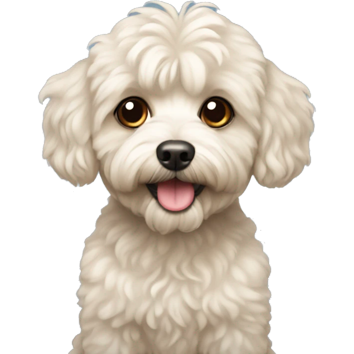 Dog maltipoo emoji
