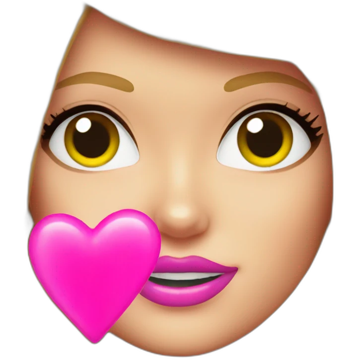 barbie love heart emoji
