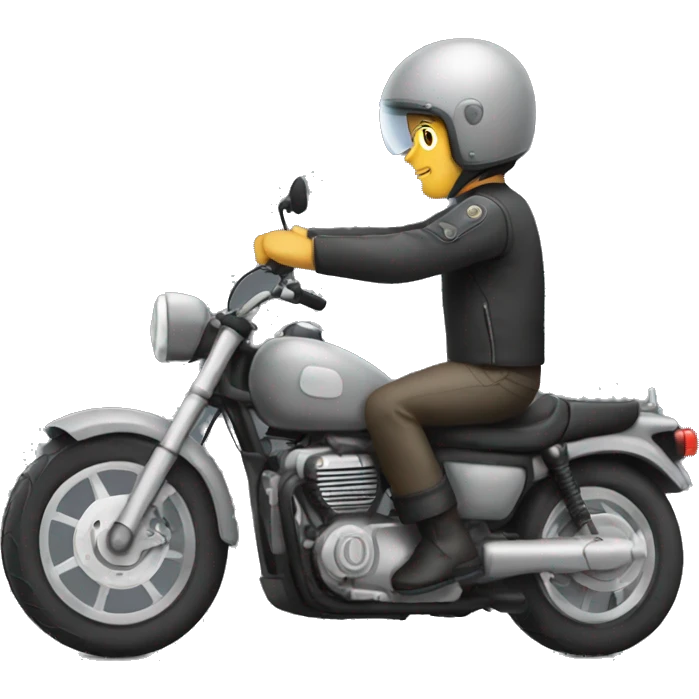 Grey motorcycle  emoji