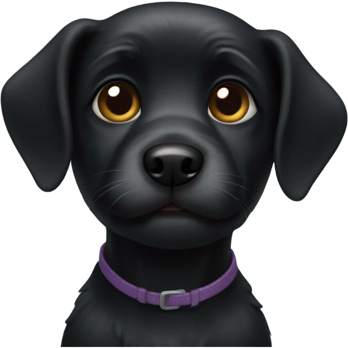 Little black dog emoji