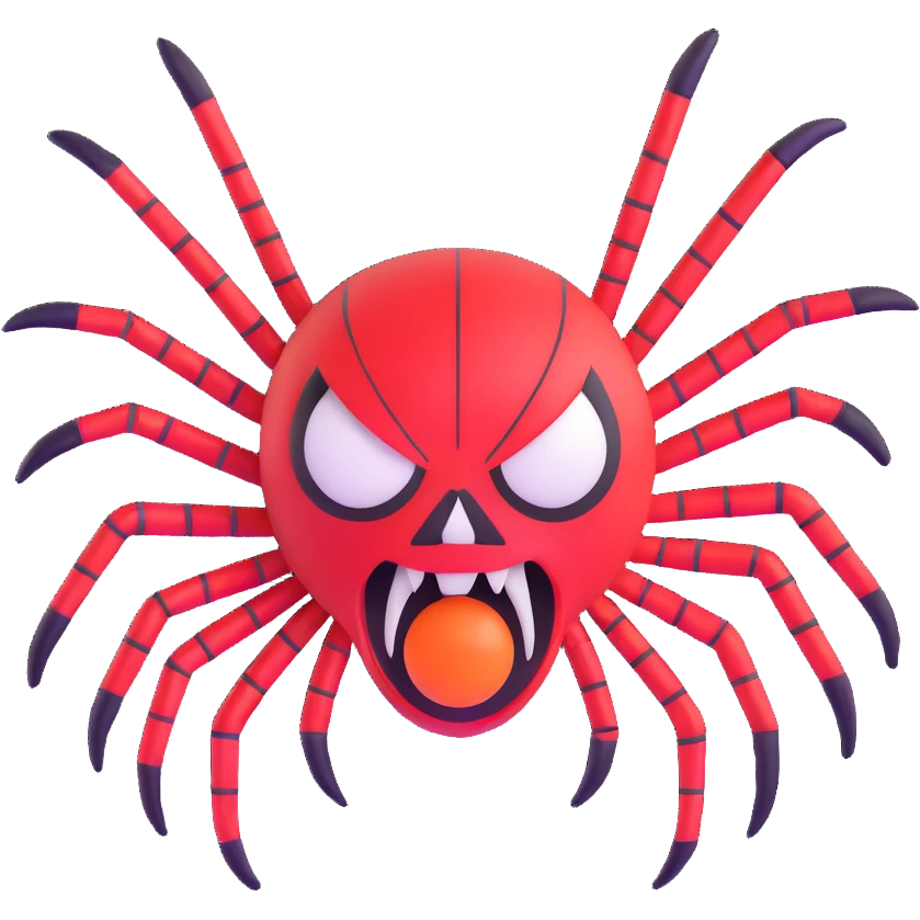 angry spider emoji