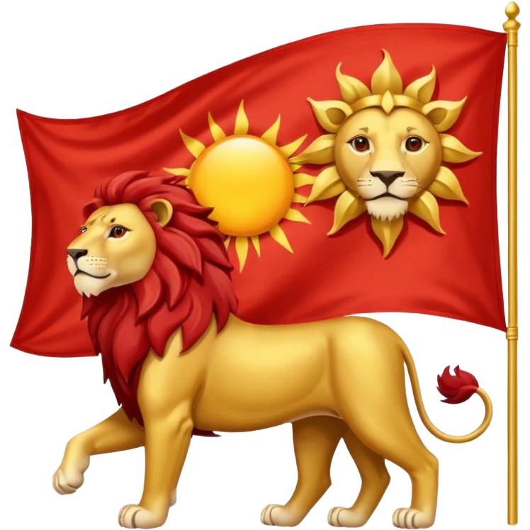 پرچم شیر خورشید emoji