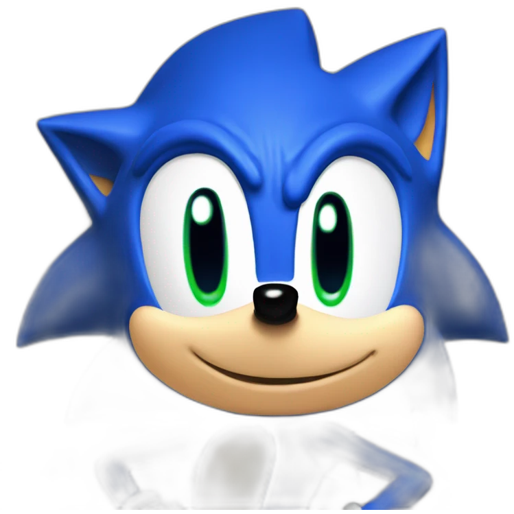 Blue Classic Sonic Hedgehog emoji